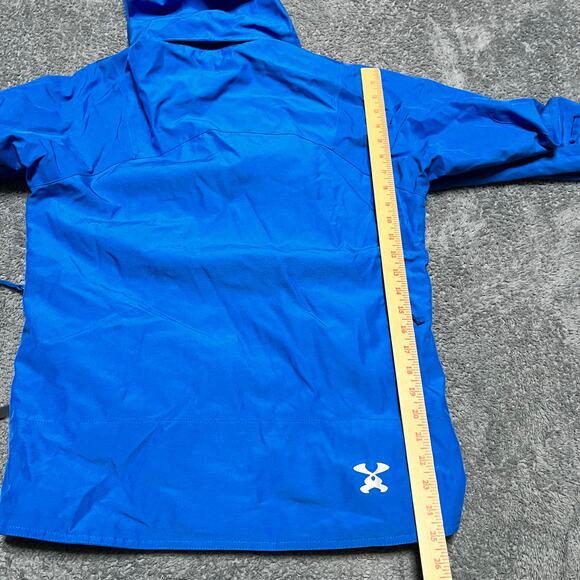 DNA Descente Coat Mens 4XS Ski Snowboard Jacket Blue Winter Removable Hood - Picture 7 of 10